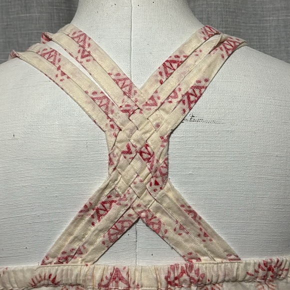 Artisan NY Linen Boho Style Dress-Sz Xs-Pink/Red - Picture 9 of 15